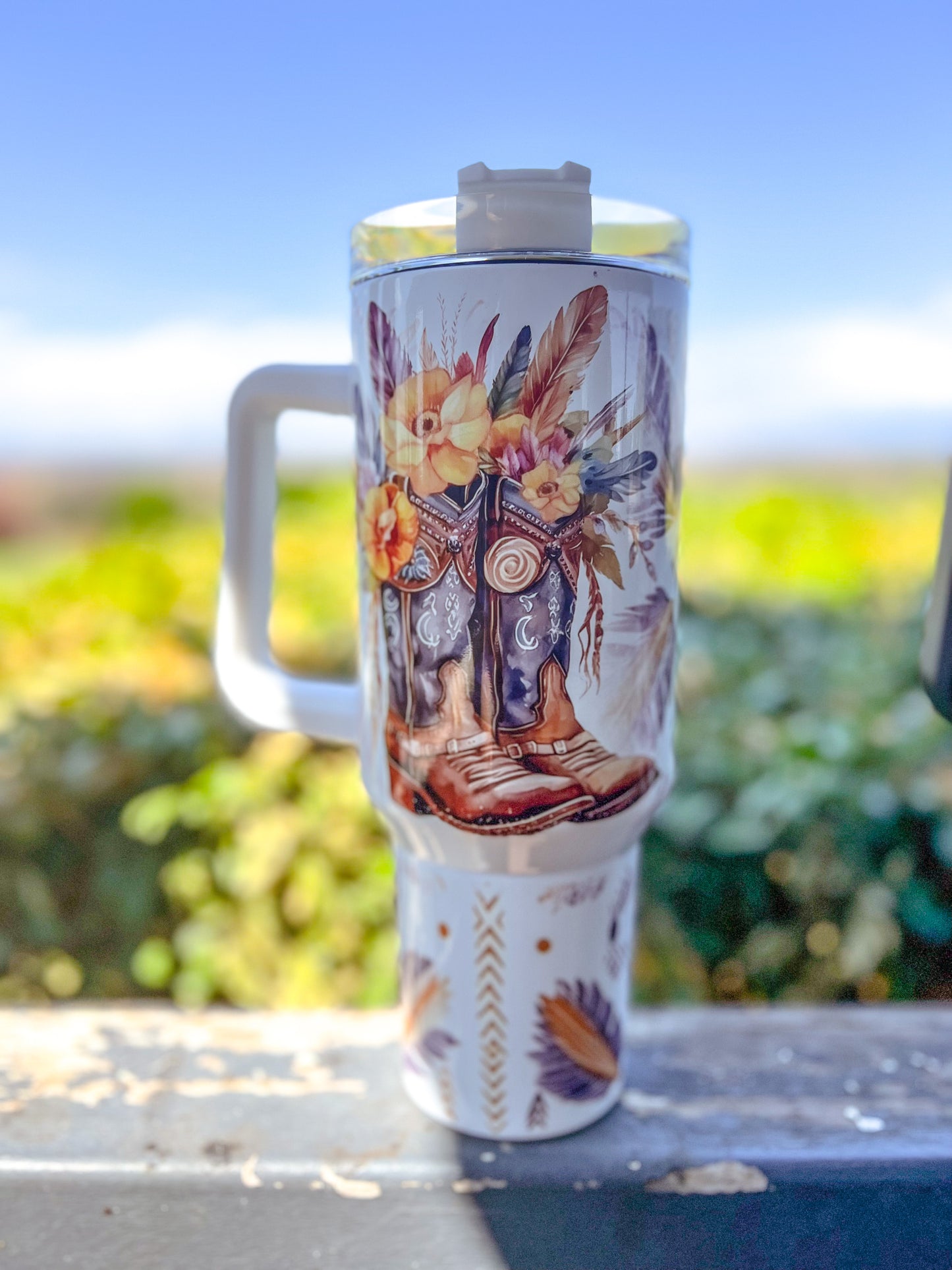 Feather Boots 40oz Tumbler