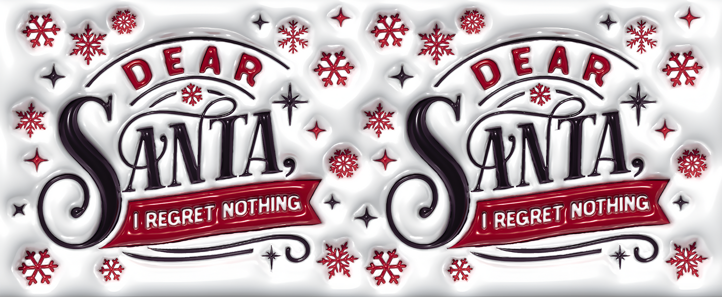 Dear Santa No Regrets Cup Range