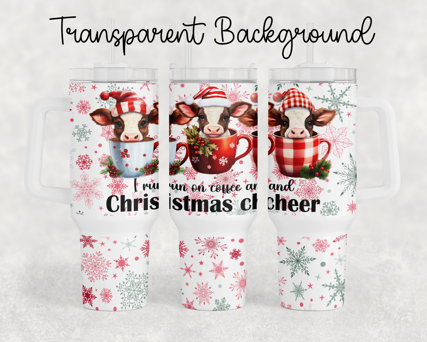 Cow Christmas Cheer Cup Range