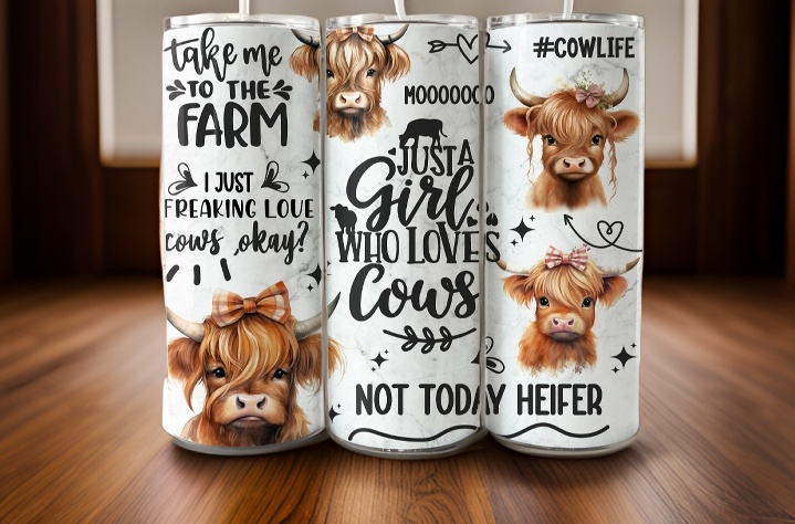 Just A Girl Who Loves Cows 20oz Tumbler