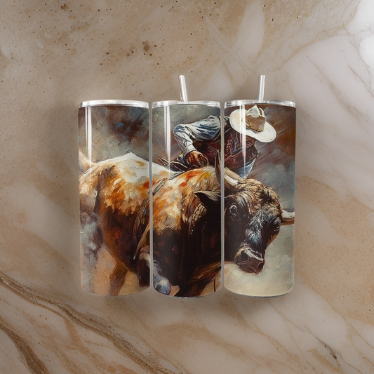 Bull Riding 20oz Tumbler