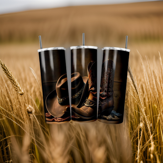 Cowboy Boots 20oz Tumbler