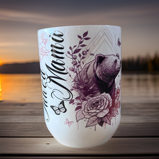 12oz Inked Mama Wine Tumbler