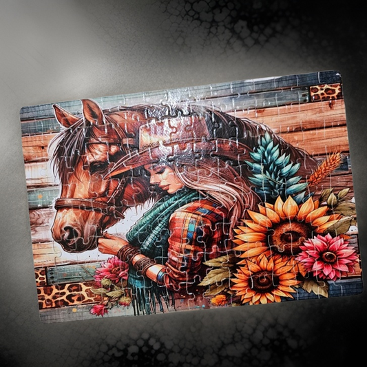 Horse Girl Jigsaw Puzzle