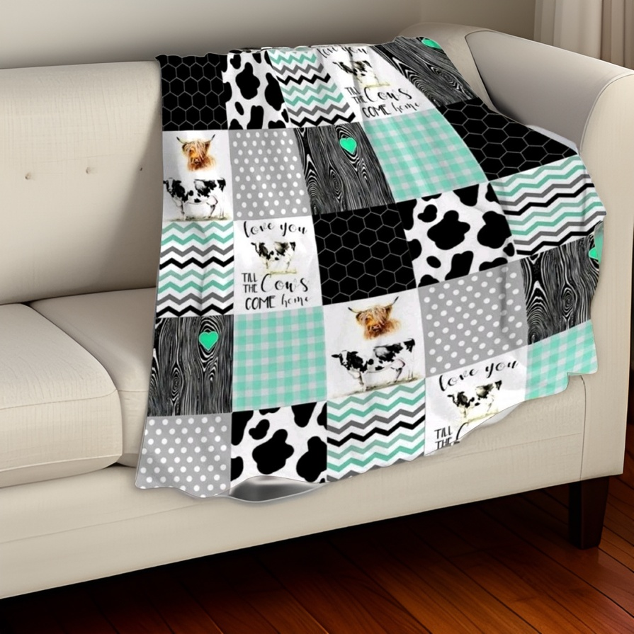 Cow & Geo Blanket