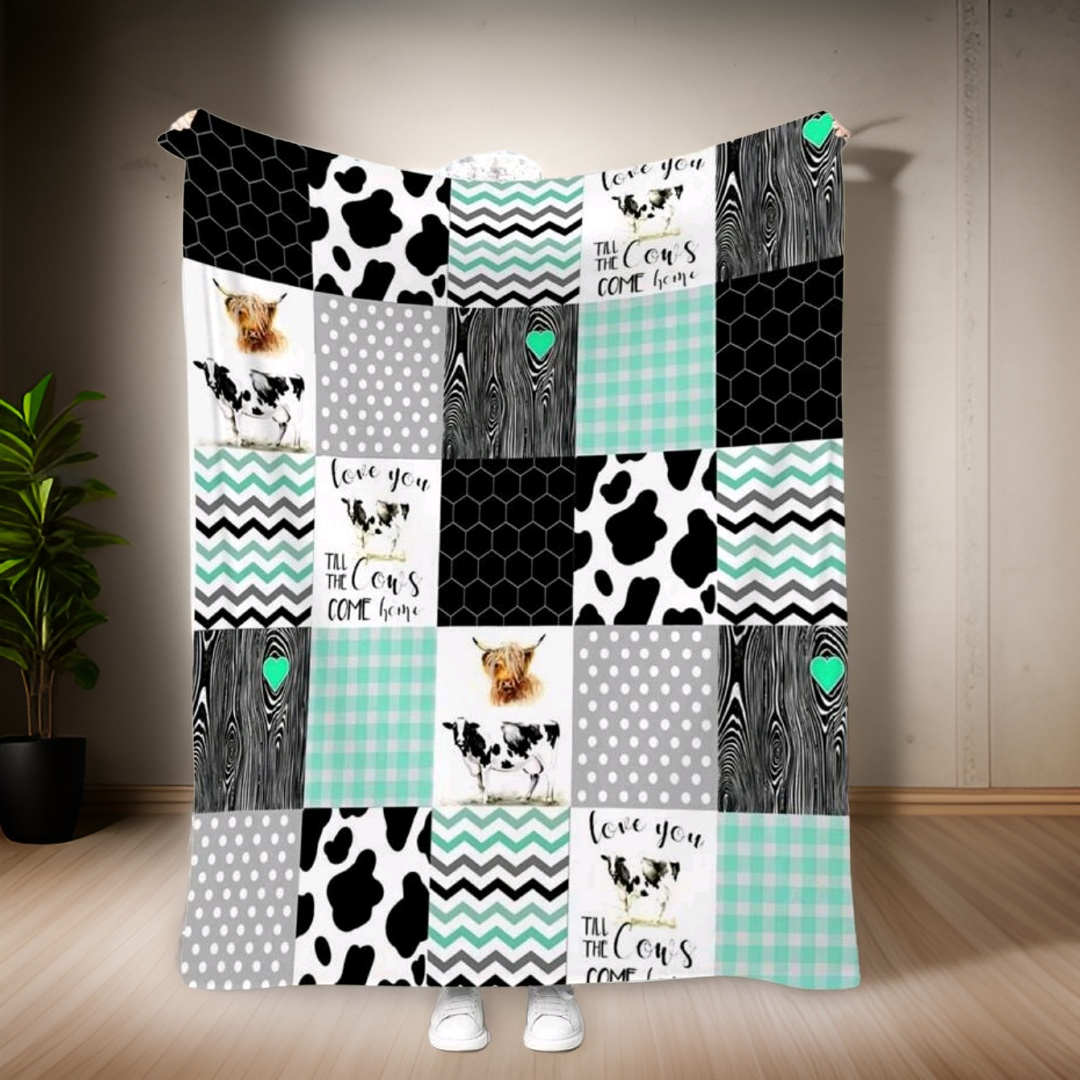 Cow & Geo Blanket