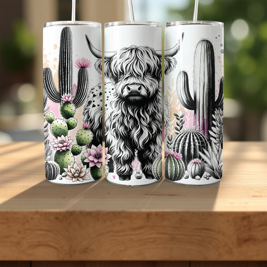 Boho Highland 20oz Tumbler