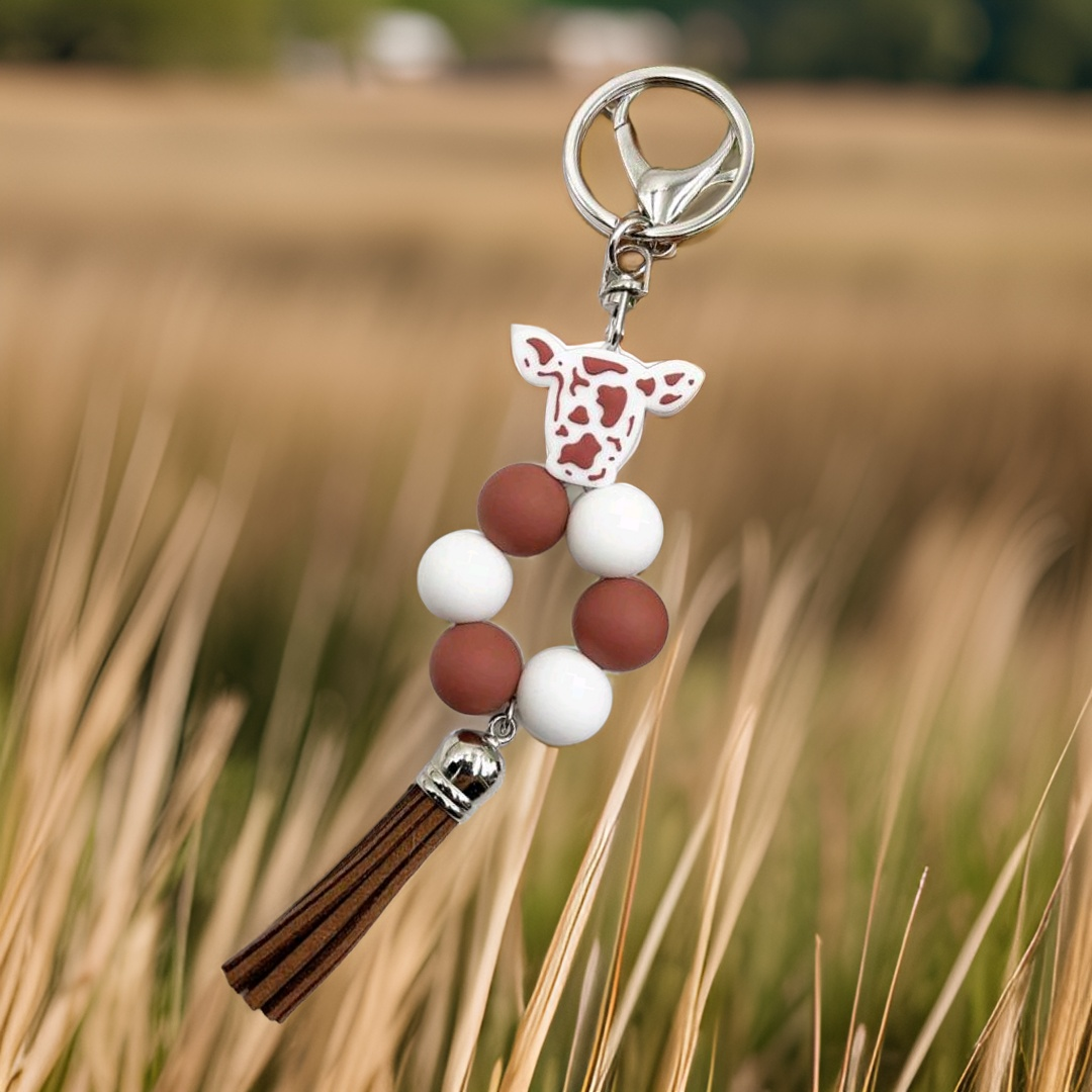 Mini Round Highland Keychain