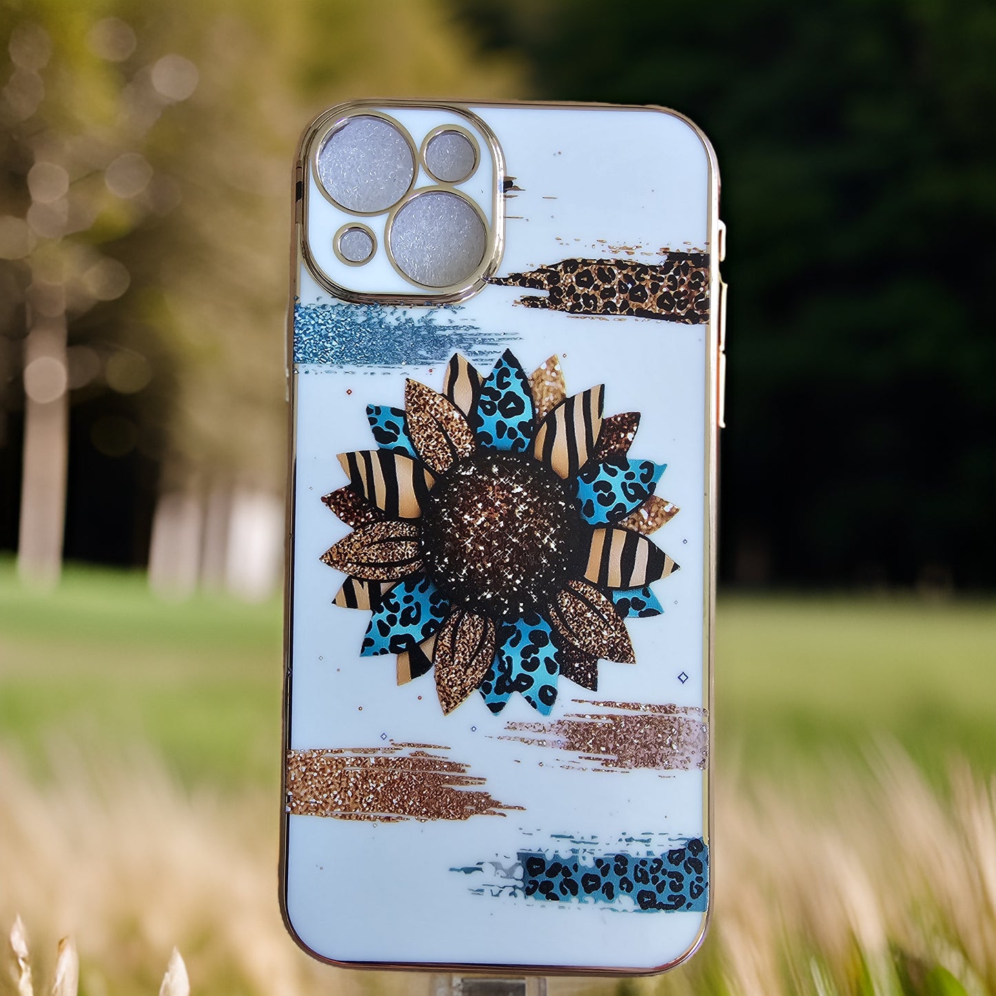 Leopard Sunflower Phone Case