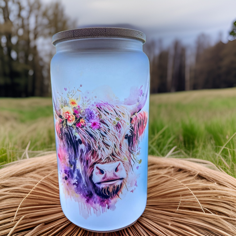 Highland 16oz Frosted Glass Tumbler