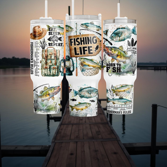 Fishing Life 40oz Tumbler