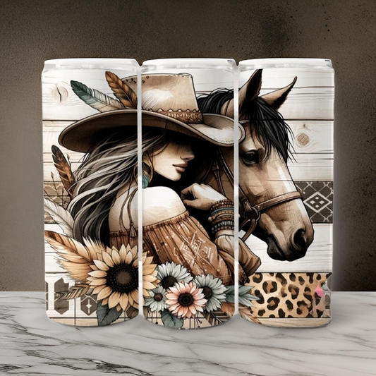 Cowgirl Horse 20oz Tumbler