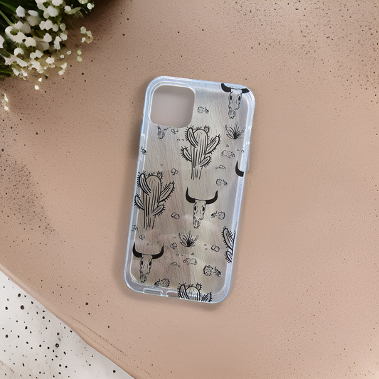 Bull Skull Cactus Phone Case