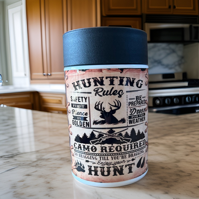 Hunting Rules Stubby & Can Cooler