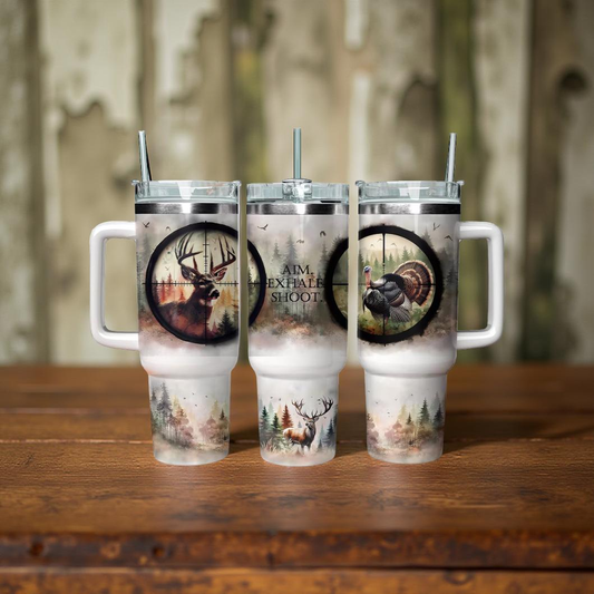 Aim shoot Hunting 40oz Tumbler