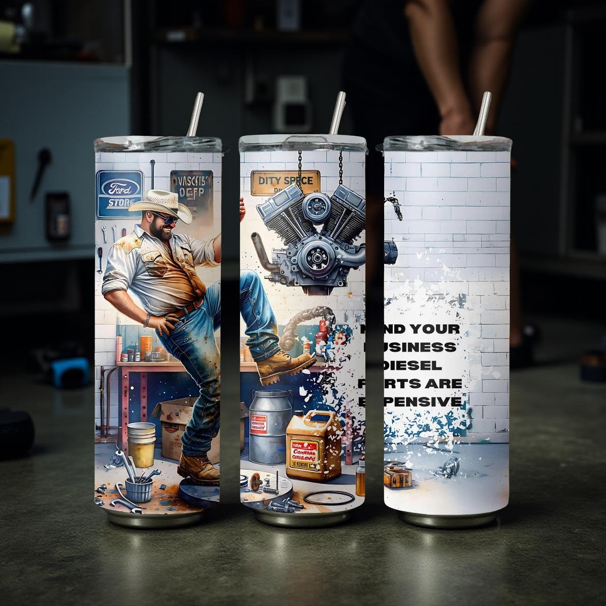 Diesel Mechanic 20oz Tumbler