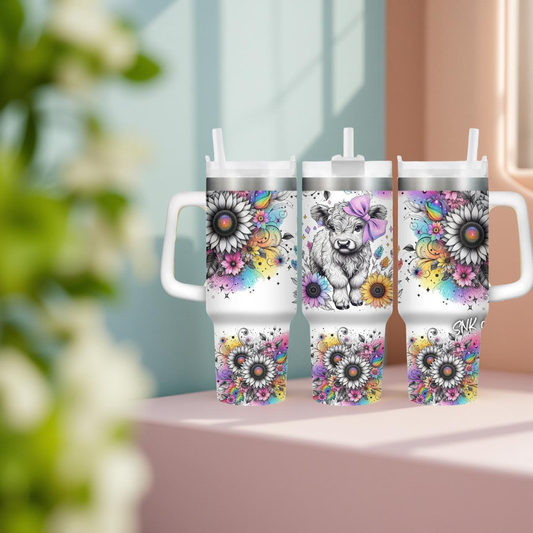 Baby Highland Floral 40oz Tumbler