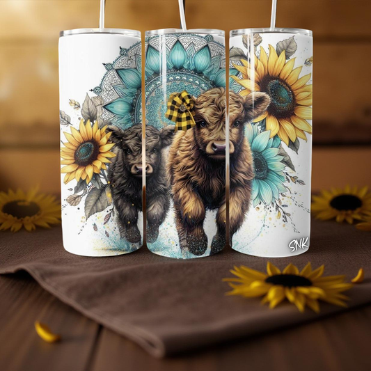 Sunflower Highland 20oz Tumbler