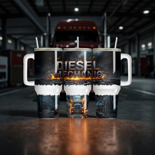 Diesel Mechanic 40oz Tumbler