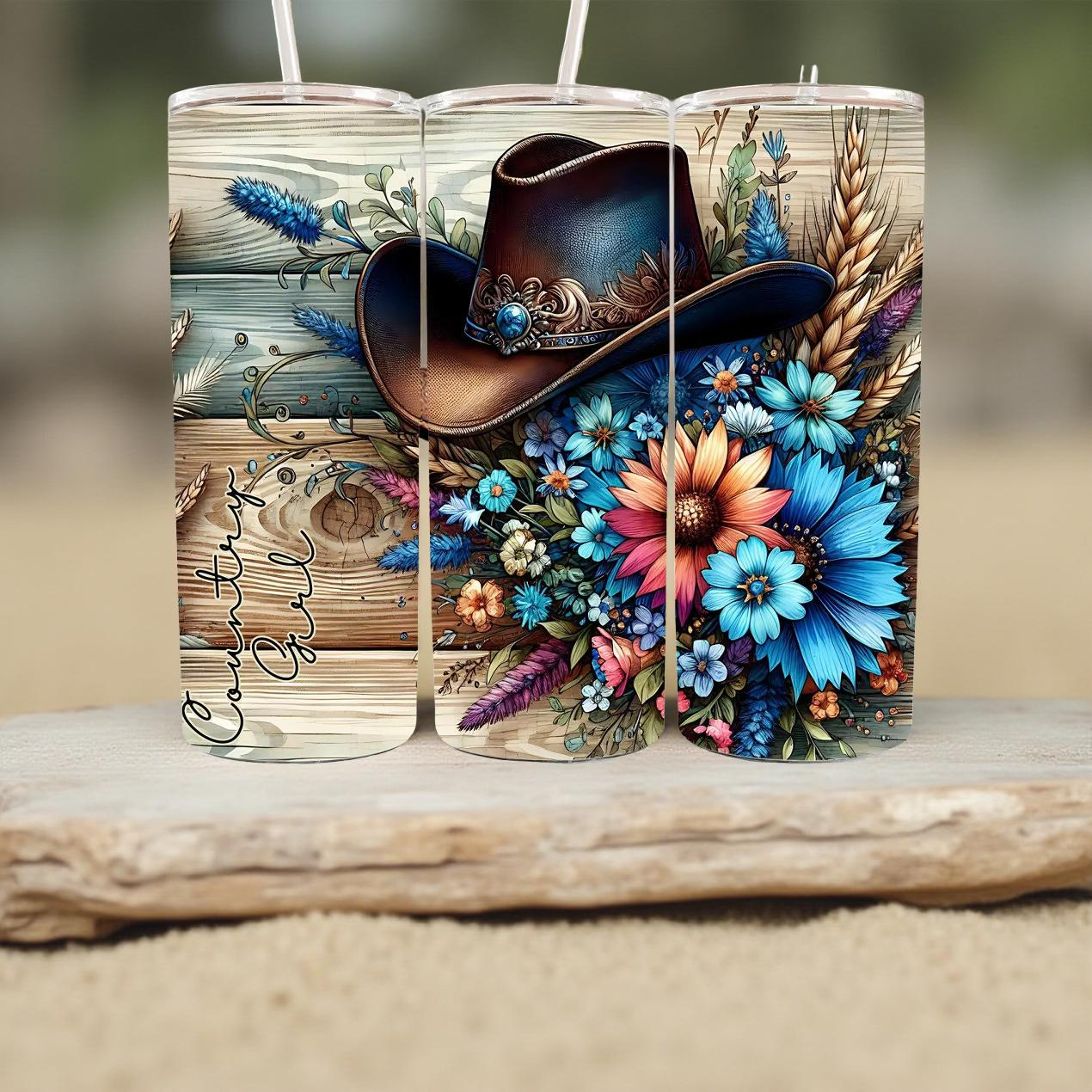 Country Girl Floral 20oz Tumbler